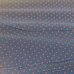 Free peopleElegant Dark blue dress with red polka dots Size S/P Box A